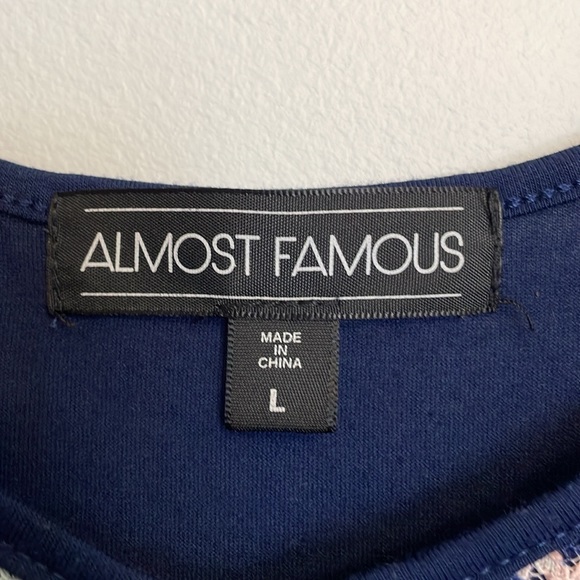 ALMOST FAMOUS WOMENS LARGE TANK TOP - Picture 2 of 3